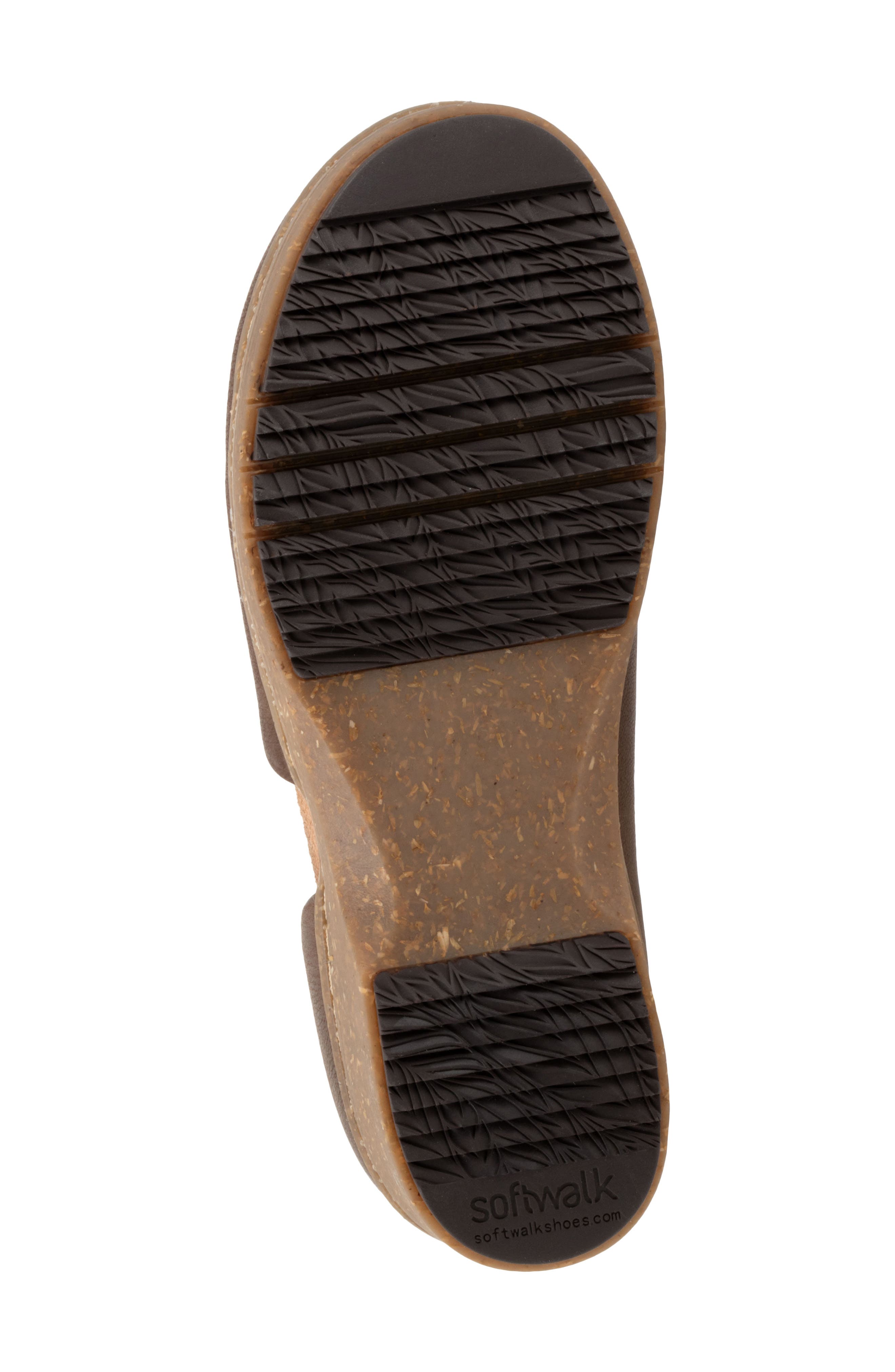 Addie Half d'Orsay Platform Clog, Alternate, color, DARK BROWN NUBUCK