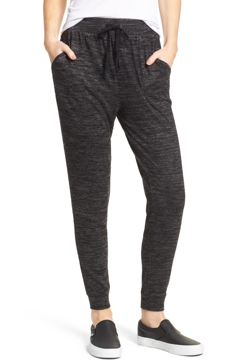 Stretch Knit Joggers, Main, color, BLACK