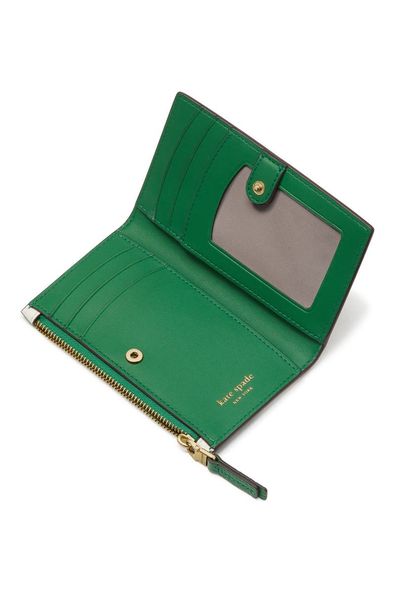 small roulette slim bifold wallet, Alternate, color, WATERCRESS MULTI