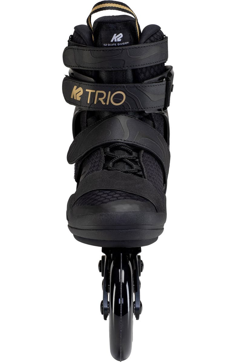 K2 Trio 110 Mens Inline Skates, Alternate, color, Black/Gold