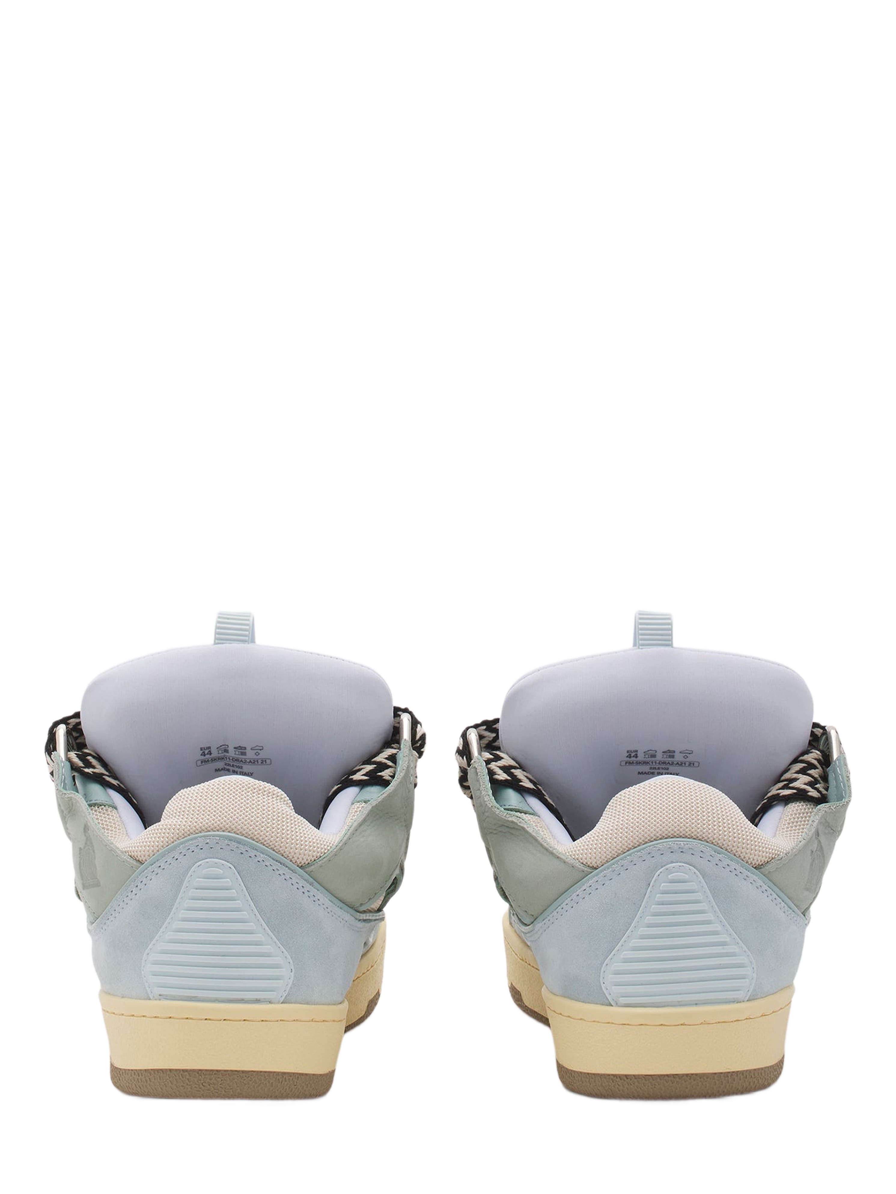 LEATHER CURB SNEAKERS, Alternate, color, PALE BLUE