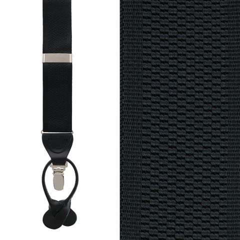 Classic Solid Color 38mm Convertible Suspenders (Braces)