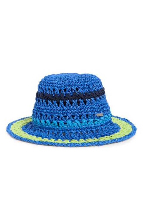Carly Striped Crochet Bucket Hat