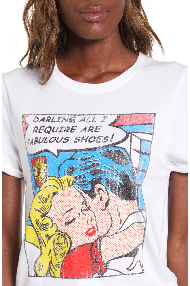 Fabulous Shoes Graphic Tee, Alternate, color, WHITE