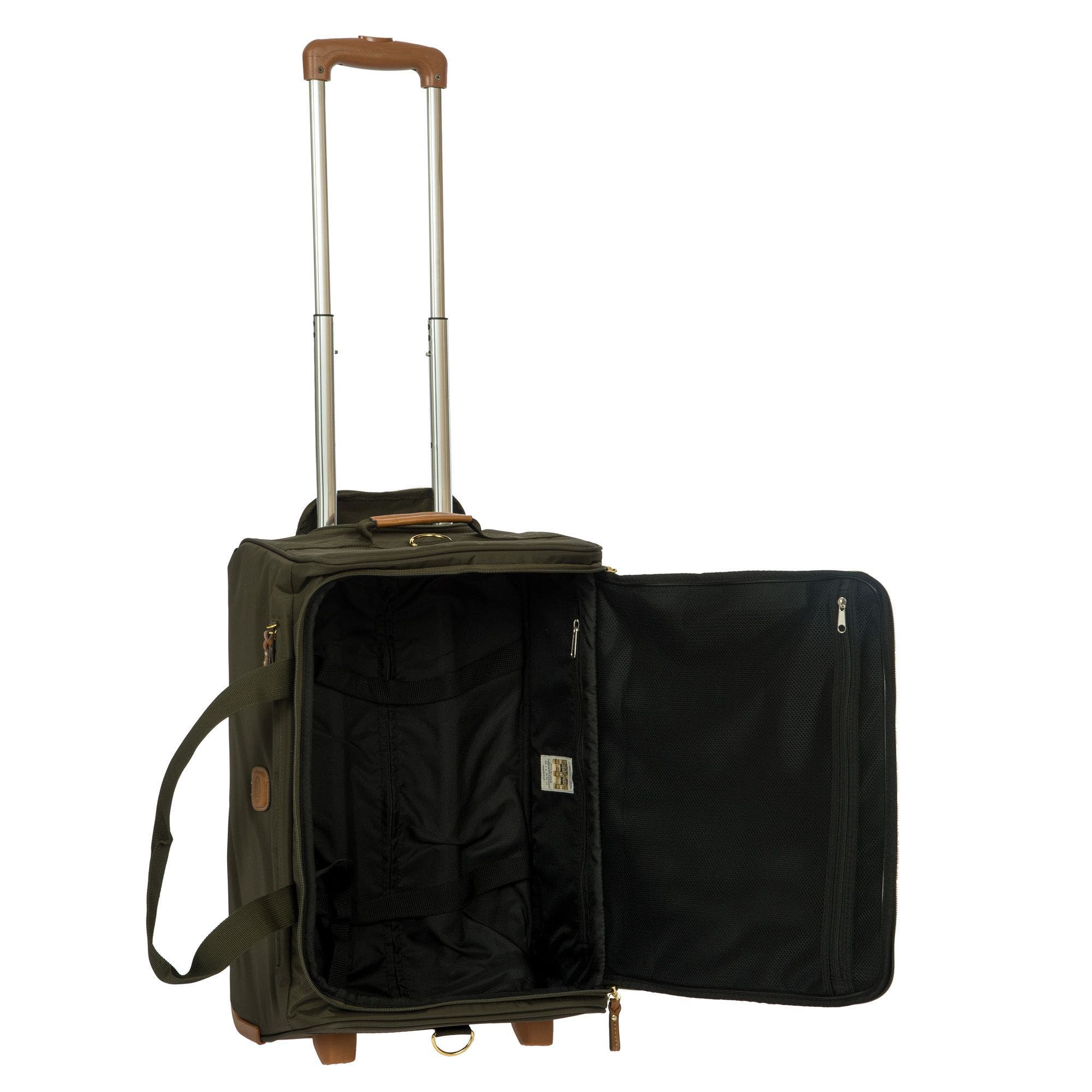 Bric's Luggage X-Bag 21-Inch Carry-On Rolling Duffel, Black, Alternate, color, Olive