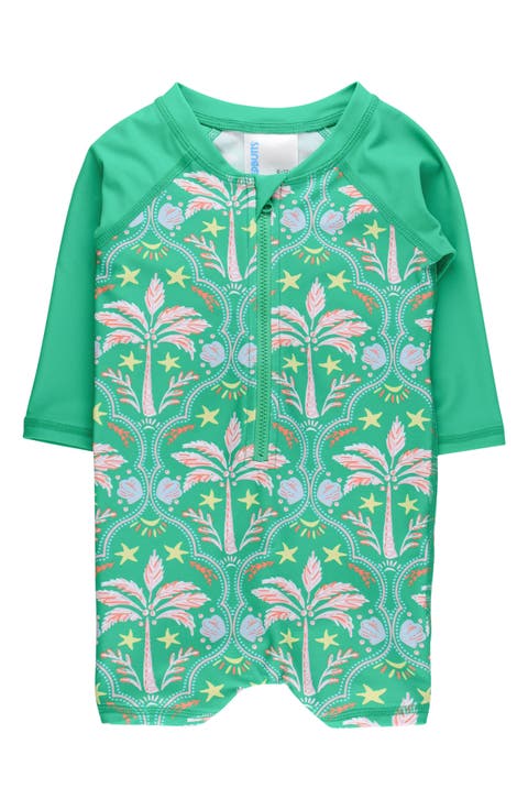 Kids
 Coconut Cabana Long Sleeve UPF 50+ One-Piece Rashguard Swimsuit (Baby 
Toddler)