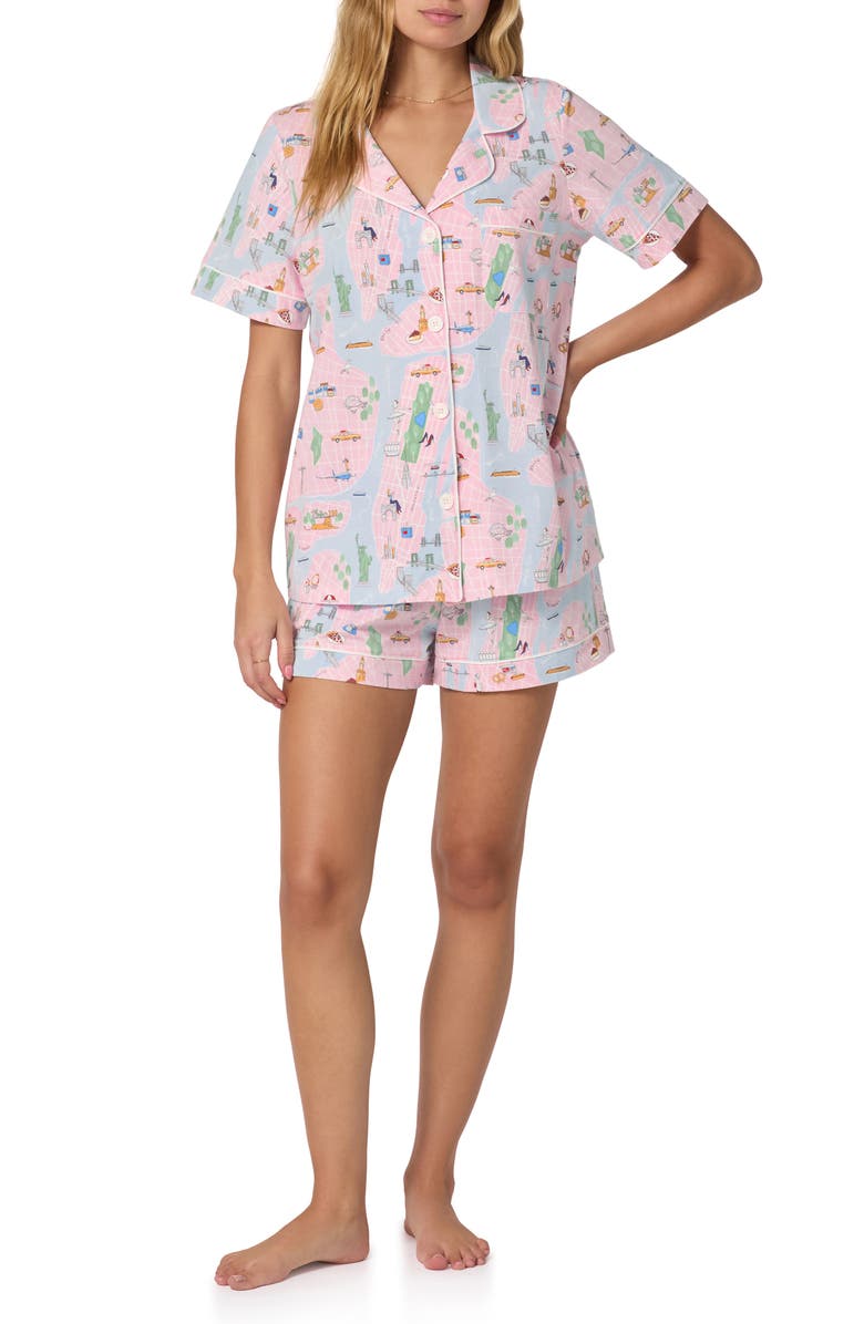 BedHead Pajamas Print Short Pajamas, Main, color, New York New York