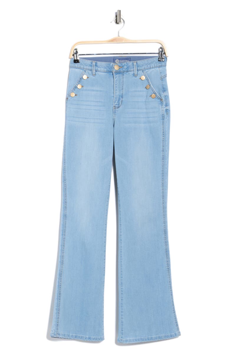 Democracy AbSolution Sailor Button Bootcut Jeans, Main, color, Powder Blue Artisanal