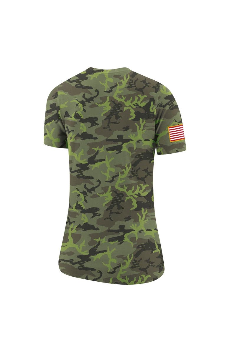 Nike Women's Nike Olive Oregon Ducks Military Collection Camo Performance T-Shirt, Alternate, color, 