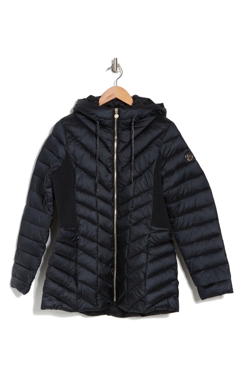 Bernardo Ecoplume<sup>™</sup> Hooded Packable Puffer Jacket, Alternate, color, 