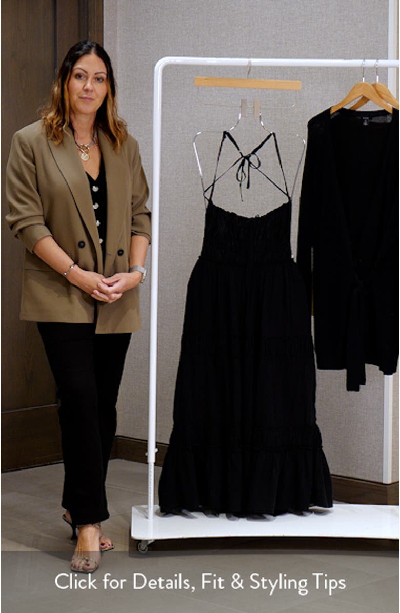 Taking Sides Tiered Cotton Maxi Dress