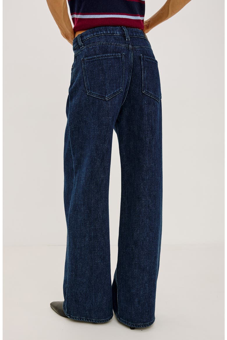 Angeleno High Waist Wide Leg Jeans, Alternate, color, IMPERIAL BLUE
