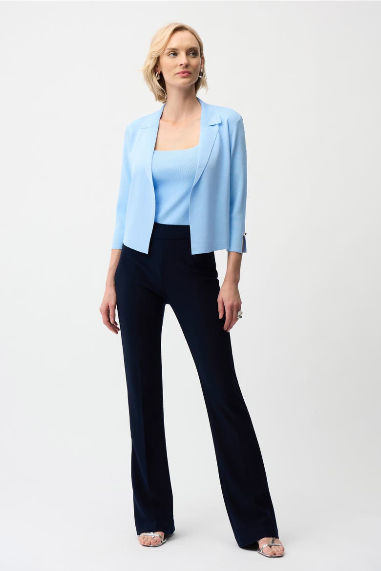 Viscose Blend Open-Front Cardigan, Alternate, color, Sky Blue