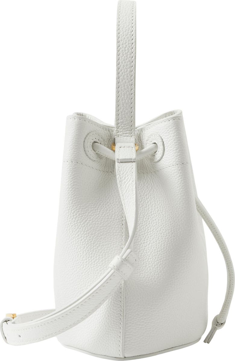 Burberry Mini Monogram Drawstring Bucket Bag, Alternate, color,