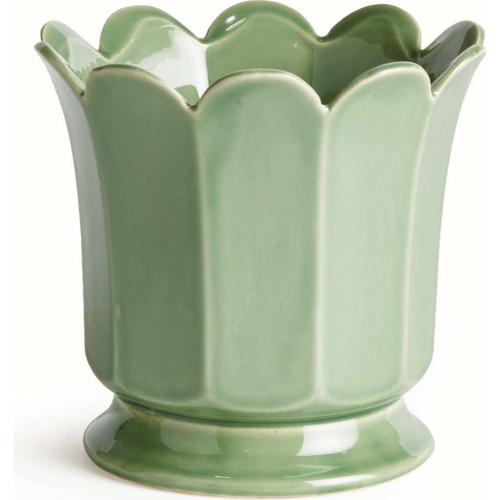 Napa Home & Garden Maline Footed Pot In Green