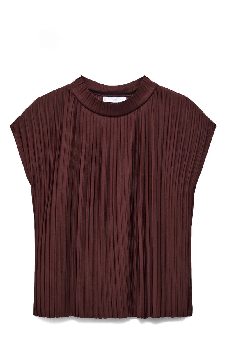 MANGO Forest Pleated Top, Alternate, color, 