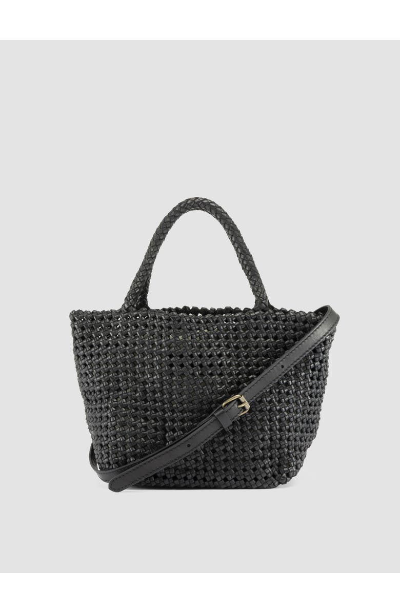Officine Creative Vicky 001 Hand-Woven Mini Bag, Main, color, Black