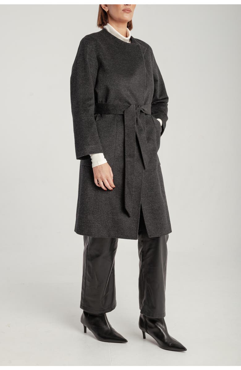 1982 Cashmere Belted Lapel Coat, Alternate, color, Mid Grey