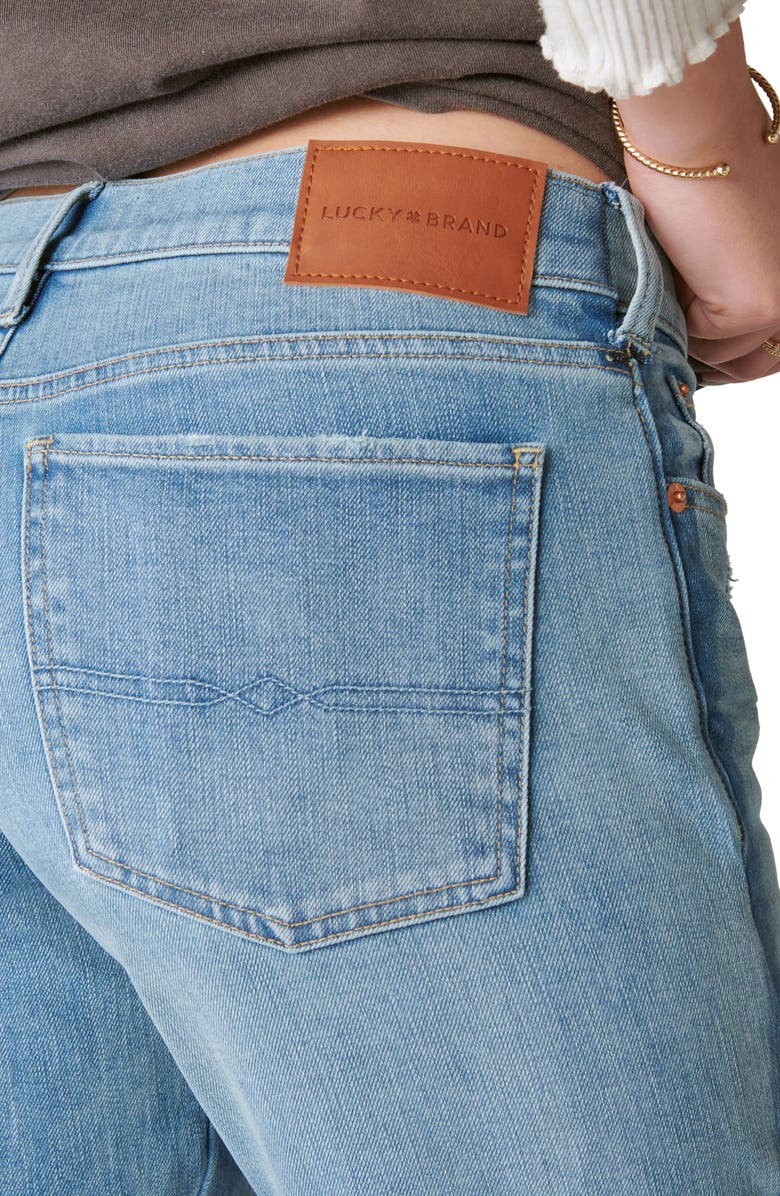 Lucky Brand Sweet Distressed Vented Cuff Straight Leg Jeans, Alternate, color, 