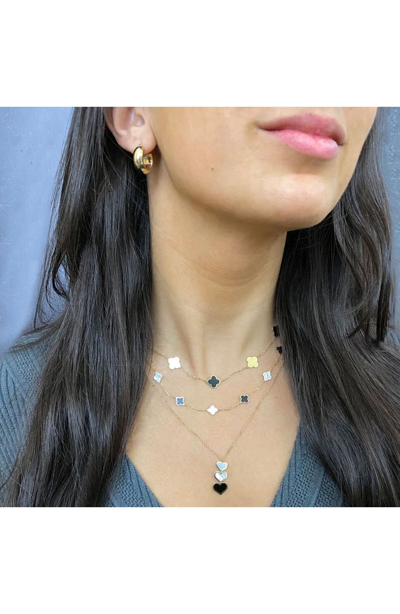 The Lovery Fine Jewelry Chunky Hoop Earrings, Alternate, color, Yellow Gold