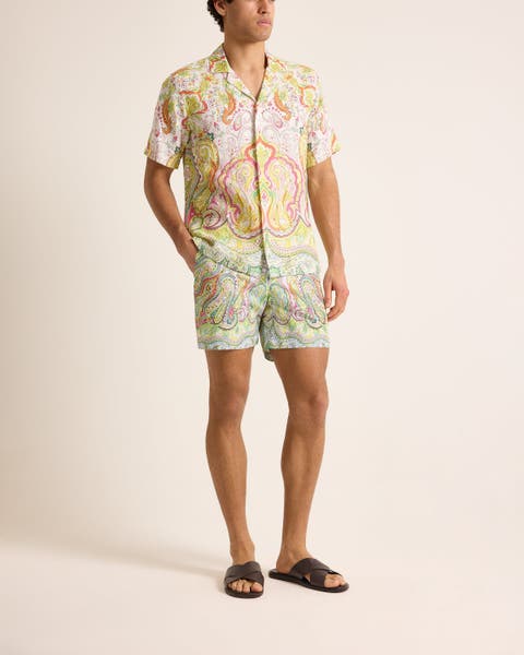 Maitan Linen Relaxed Fit Linen Fairground Shirt