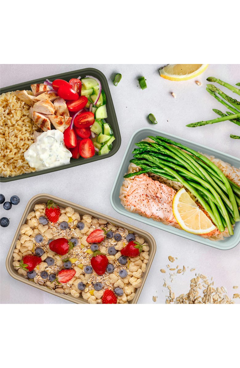 BENTGO Prep 1-Compartment Meal Prep Containers - Gold, Alternate, color, 