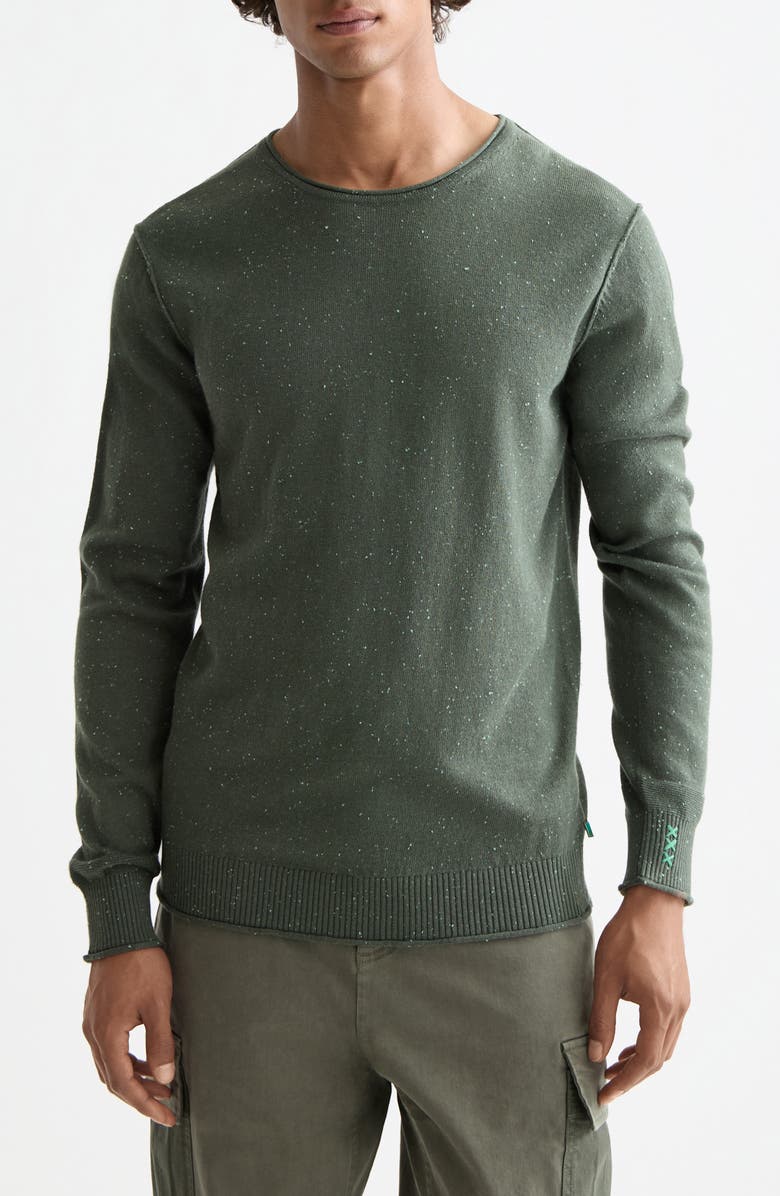 Scotch & Soda Neps Cotton & Wool Sweater, Main, color, Thyme