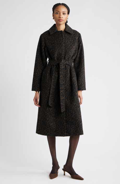 Nordstrom Belted Animal Print Jacket