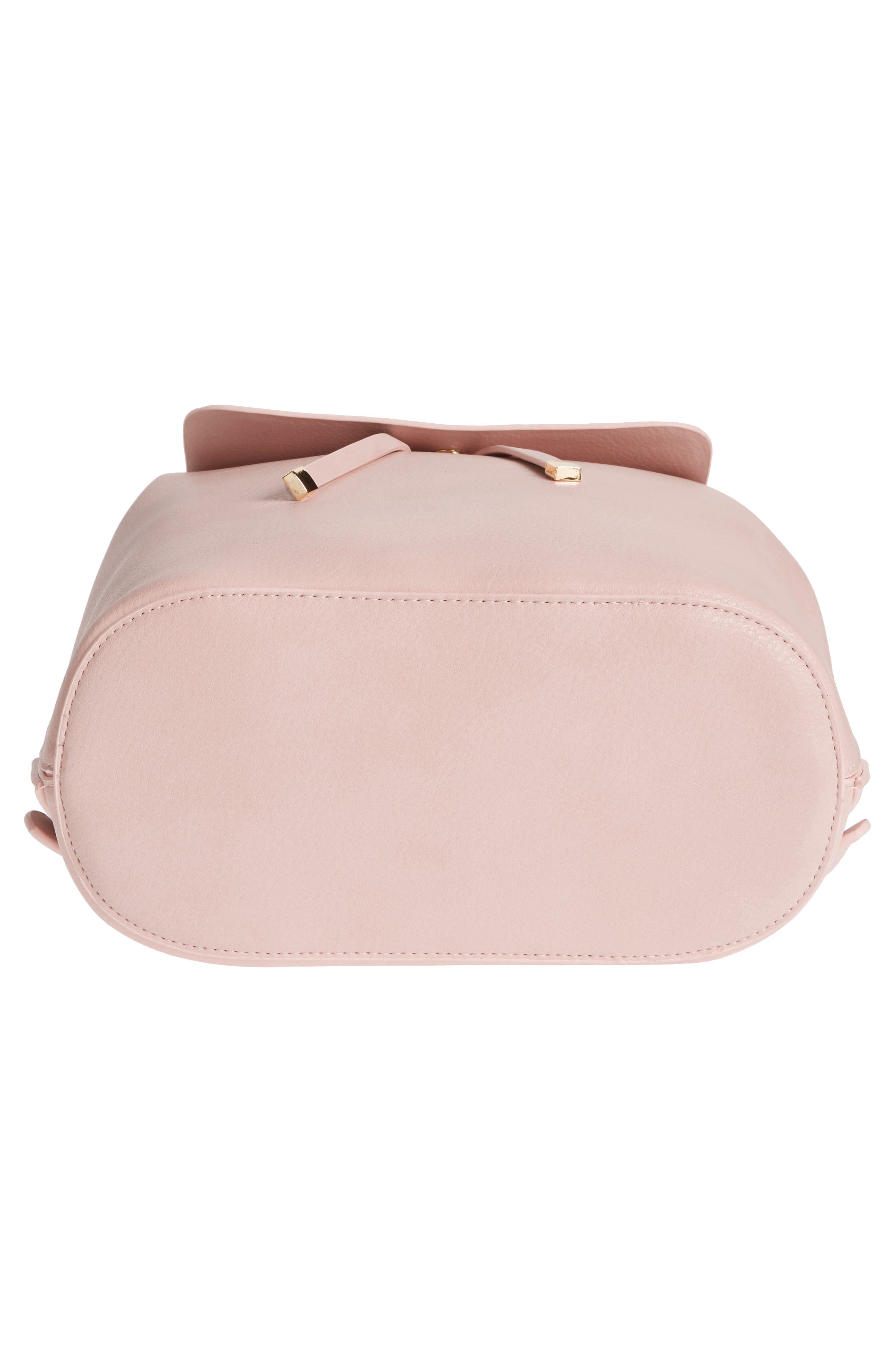 Faux Leather Backpack, Alternate, color, PINK