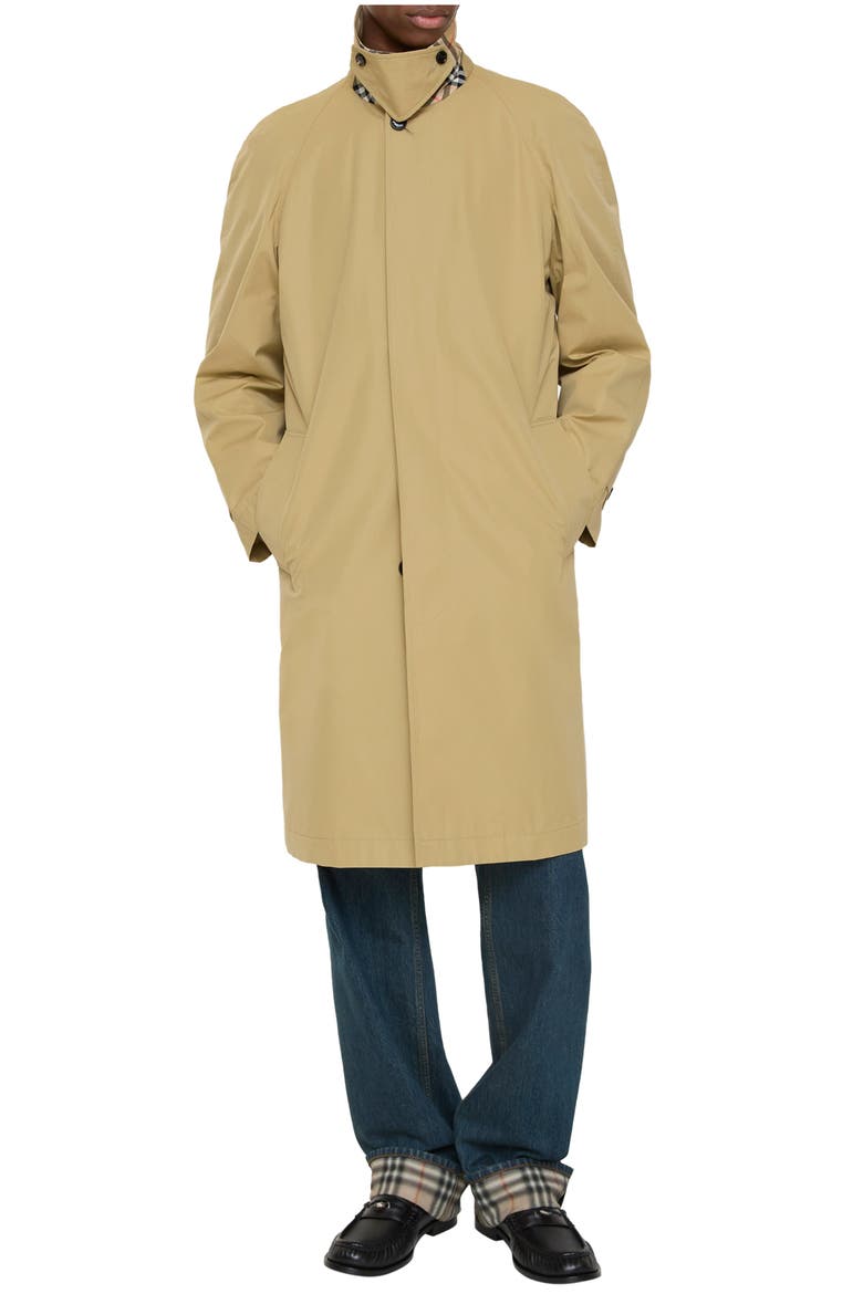 Long Cotton Parkbury Car Coat, Main, color, Hamper beige