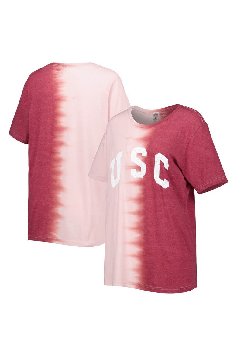 Women's Gameday Couture Cardinal USC Trojans Find Your Groove Split-Dye T-Shirt, Main, color, Cardinal