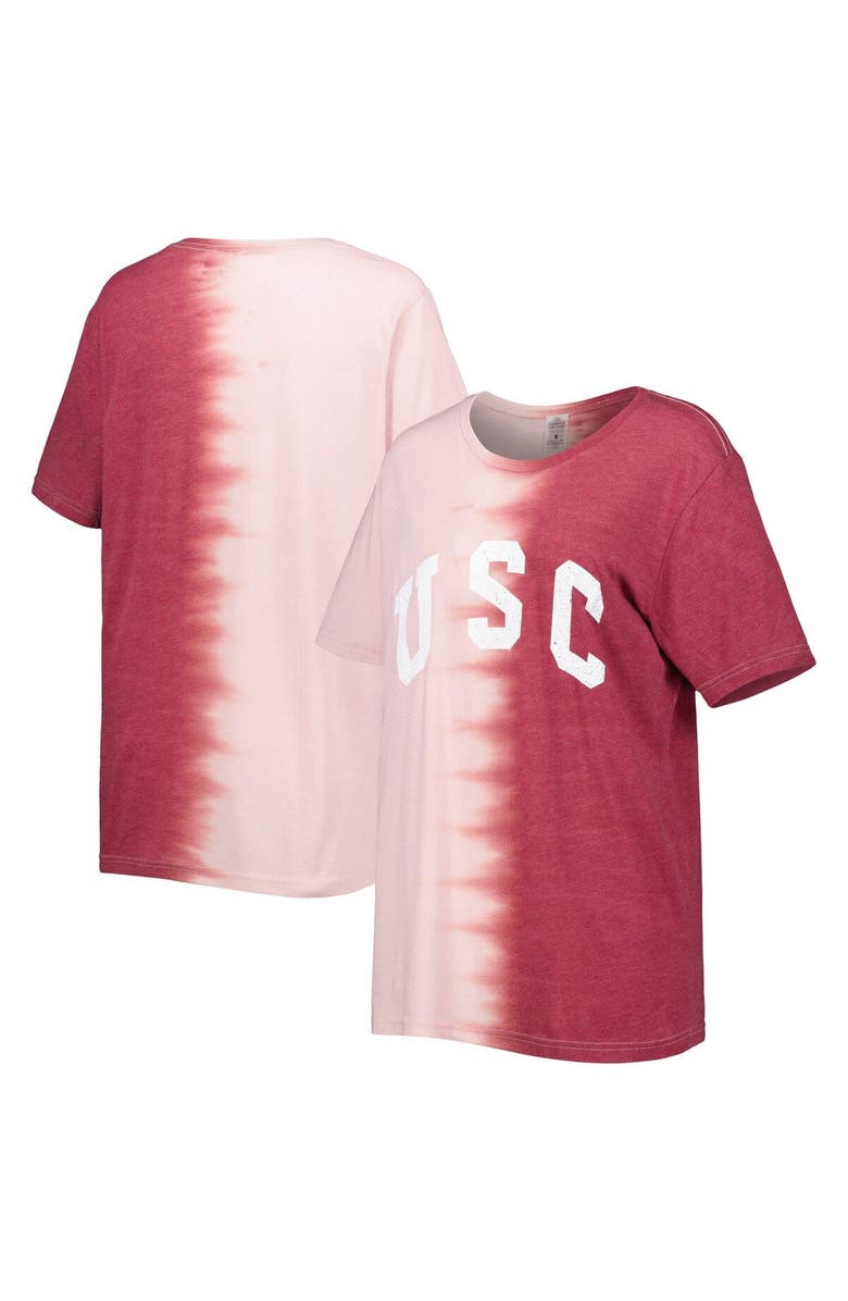 GAMEDAY COUTURE Women's Gameday Couture Cardinal USC Trojans Find Your Groove Split-Dye T-Shirt, Main, color, Cardinal