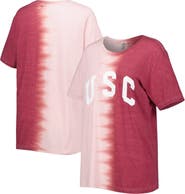 GAMEDAY COUTURE Women's Gameday Couture Cardinal USC Trojans Find Your Groove Split-Dye T-Shirt