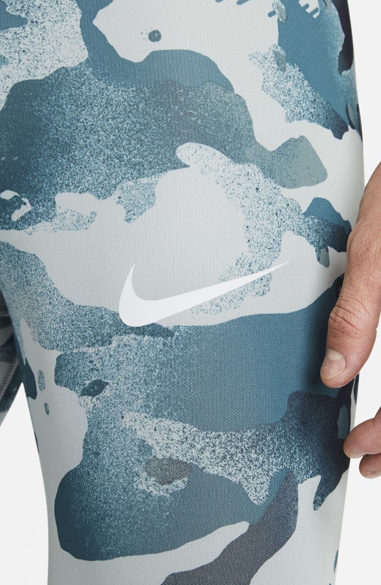 Nike Pro Dri-FIT 3/4 Camo Training Tights, Alternate, color, 