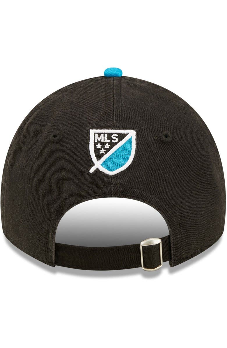New Era Men's New Era Black/Blue Charlotte FC Team 9TWENTY Adjustable Hat, Alternate, color, Blue