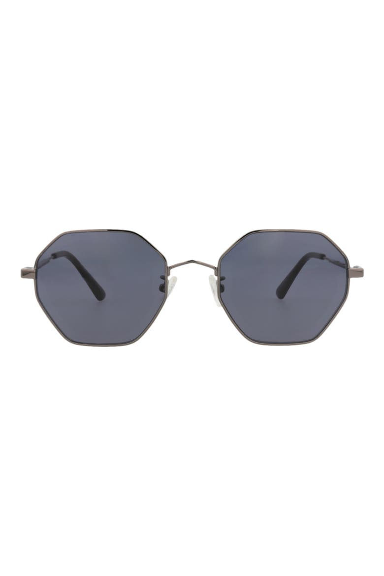 54mm Core Irregular Sunglasses, Main, color, RUTHENIUM RUTHENIUM GREY
