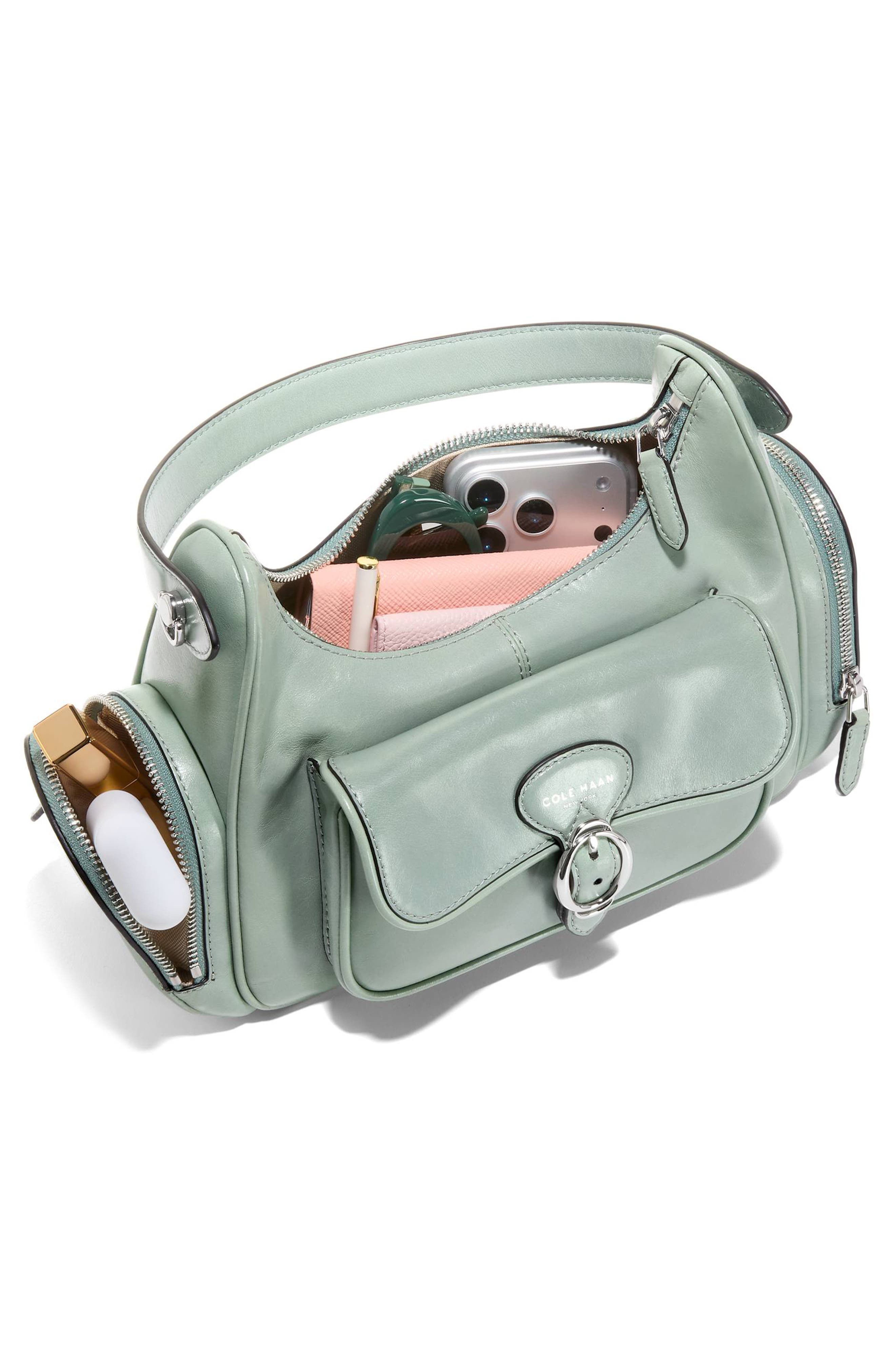 Cole Haan Alexandria Shoulder Bag, Alternate, color, Lily Pad