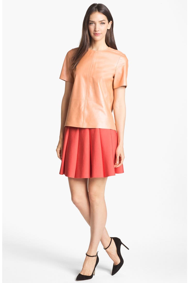 Truth and Pride 'Crew' Leather Tee, Alternate, color, PEACH