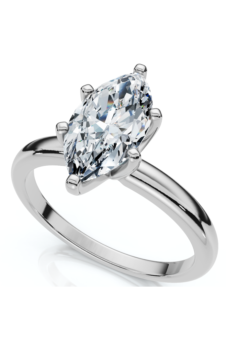 Bliss Diamond Certified 1Ct Marquise Diamond Engagement Ring 14k Gold Lab Grown, Alternate, color, 14K White Gold