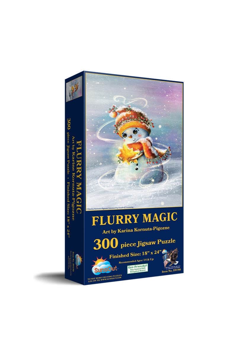Sunsout Flurry Magic 300 piece Jigsaw Puzzle for Adults, Main, color, Multicolor