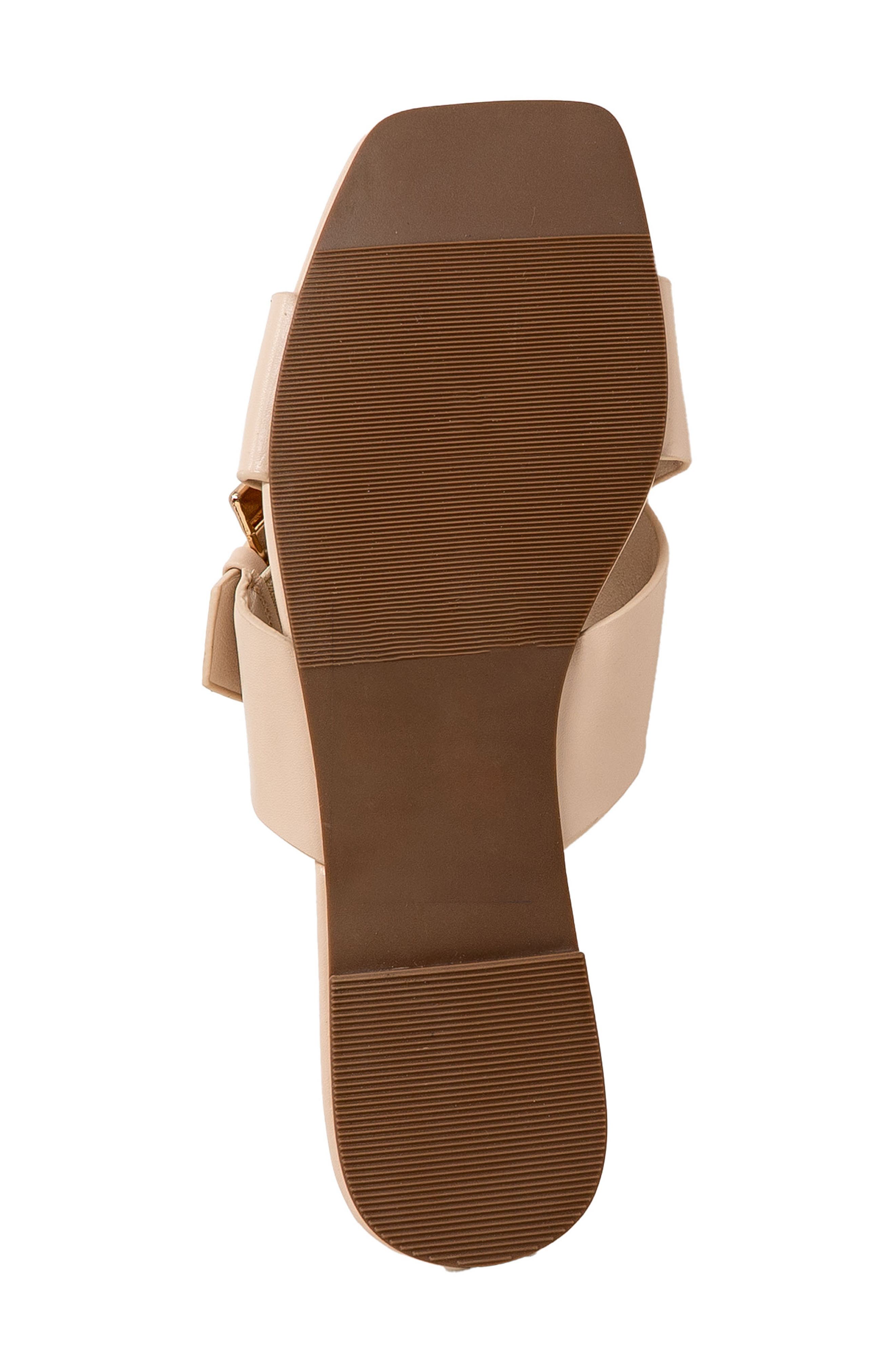 Cross Strap Slide Sandal, Alternate, color, BEIGE PU