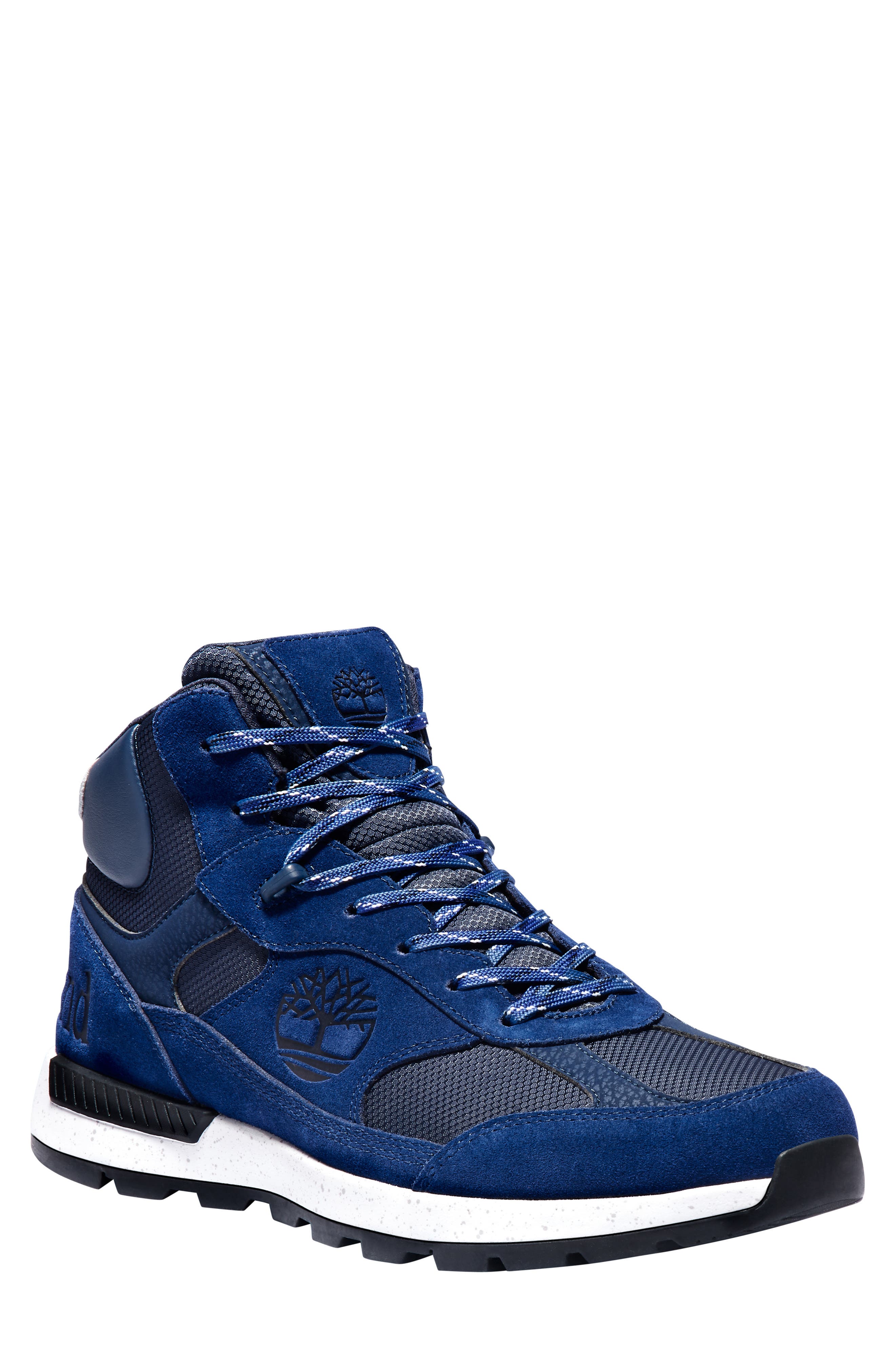 Field Trekker Waterproof Boot, Main, color, DARK BLUE SUEDE