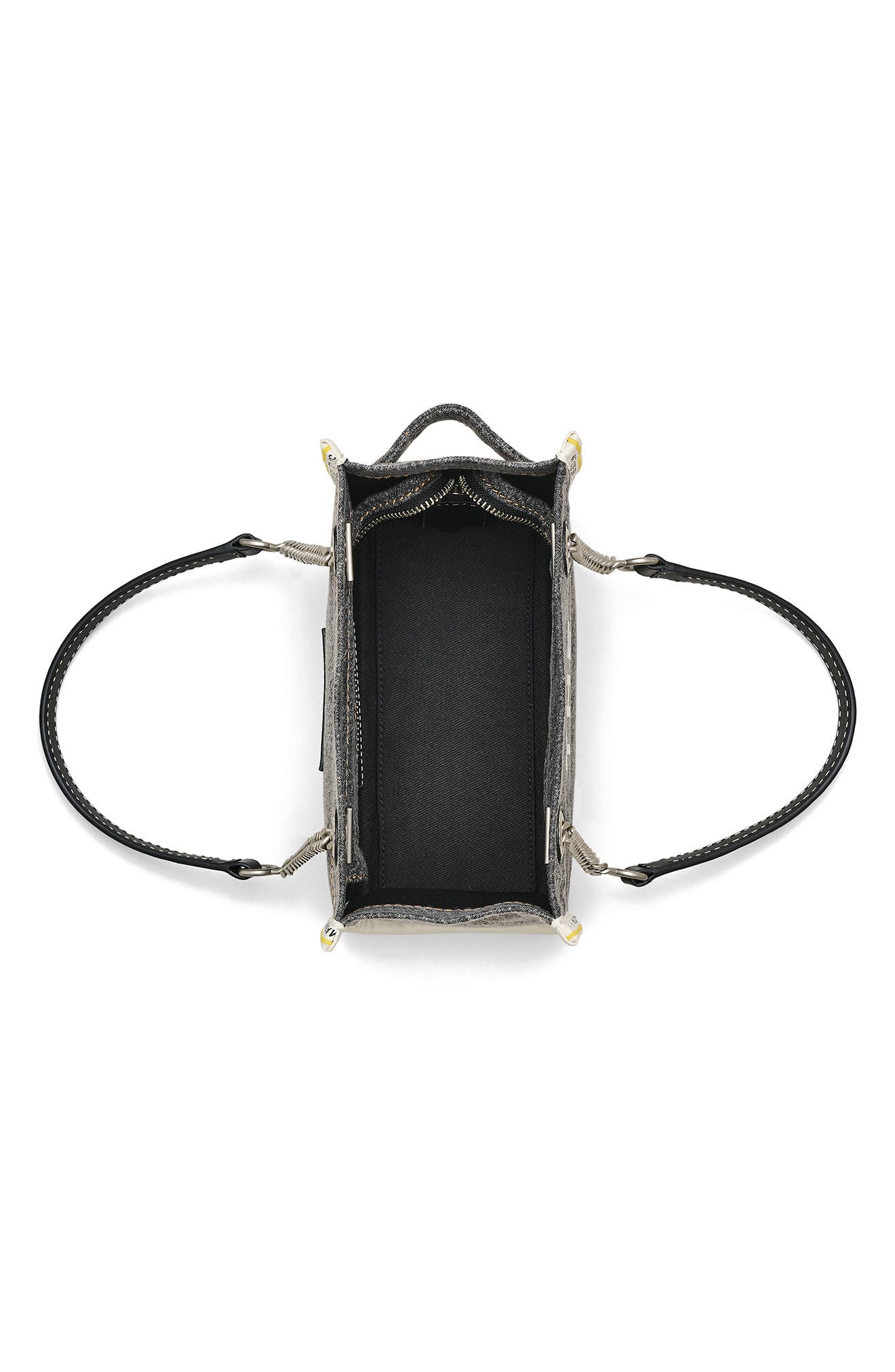 Marc Jacobs The Small Denim Tote, Alternate, color, Black Wash