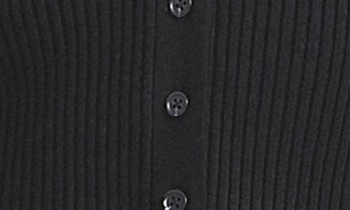 Derek Lam 10 Crosby Lonnie Layered Rib Cardigan In Black
