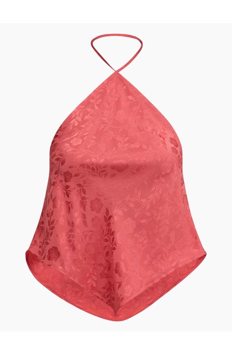 Rebecca Taylor Emery Jacquard Halter, Alternate, color, Coral Blush