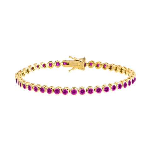 Turquoise Bezel Tennis Bracelet