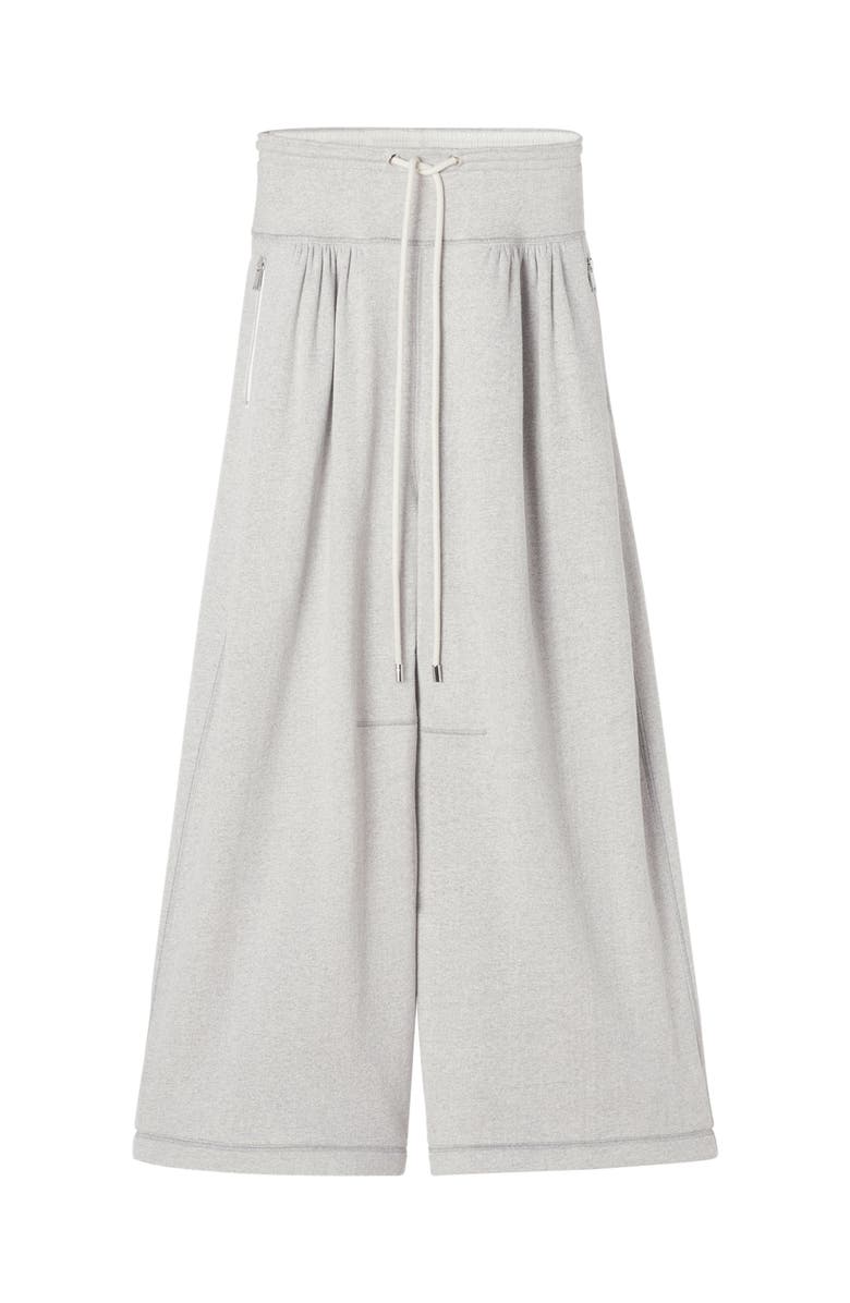 Lanvin Cotton Jersey Pants, Main, color, Heather Grey