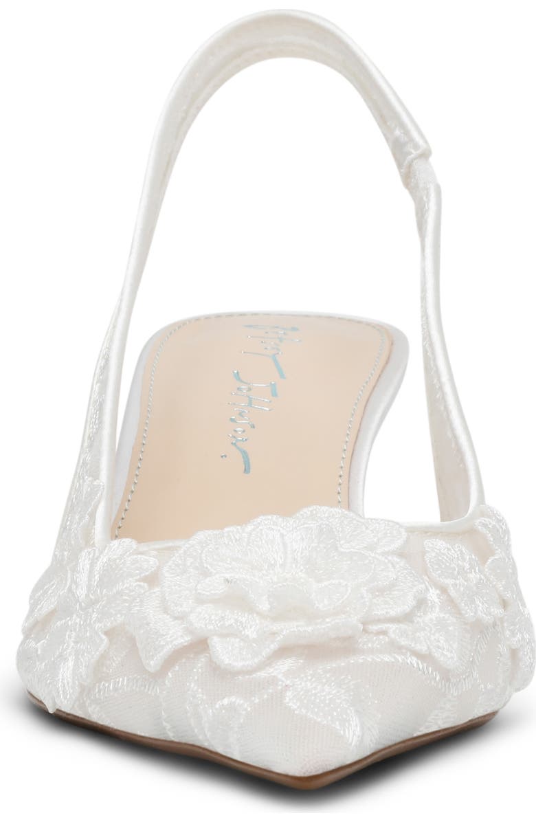 Betsey Johnson Dian Slingback Pump, Alternate, color, Ivory