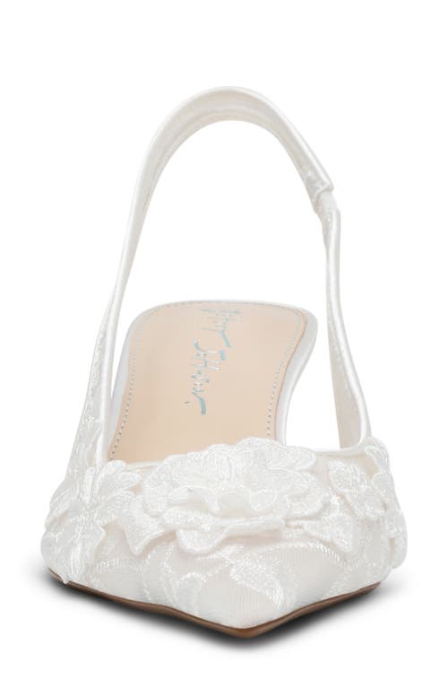 Shop Betsey Johnson Dian Slingback Pump In Ivory