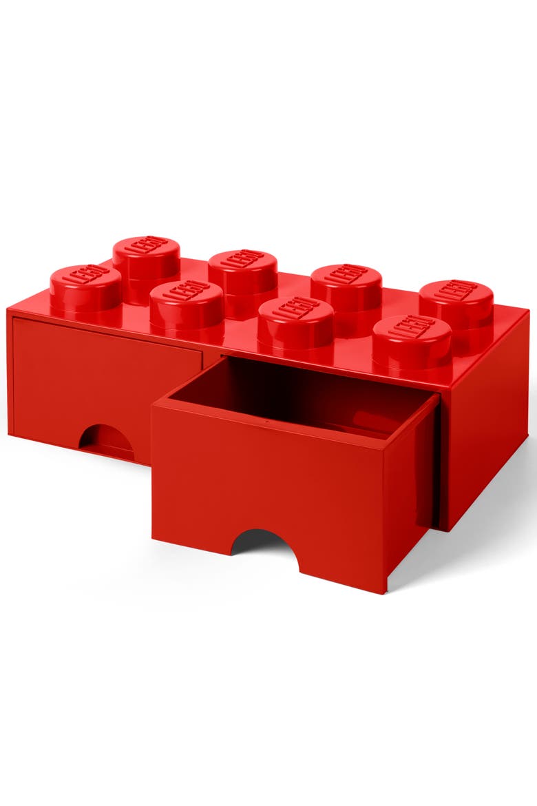 Storage Brick Drawer, Alternate, color, Red